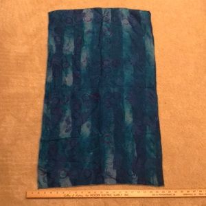 Lightweight silk hand dyed scarf